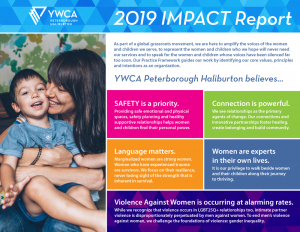 Image of YWCA's 2019 Impact Report front cover